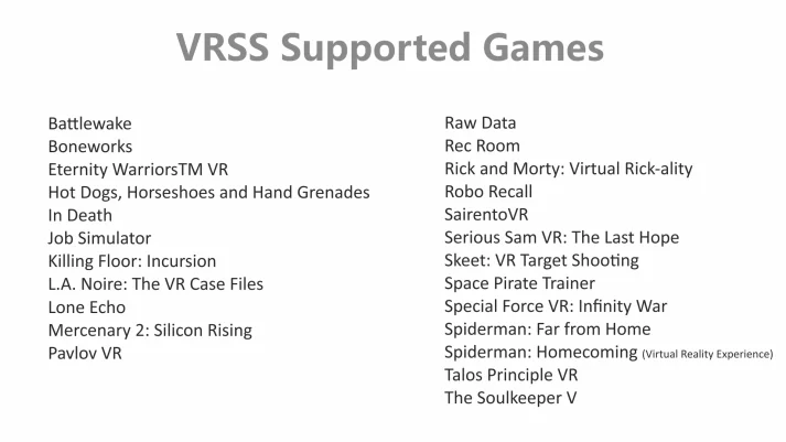 VRSS games